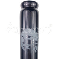 Glas Bong | Skull Black | Geknickt | 42cm