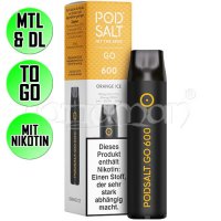 Orange Ice | Pod Salt GO 600 | Einweg E-Zigarette /...