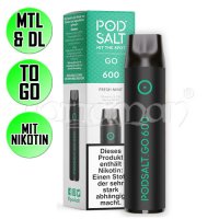 Fresh Mint | Pod Salt GO 600 | Nikotin 20mg/ml | Einweg...