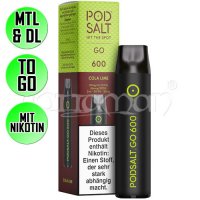 Cola Lime | Pod Salt GO 600 | Nikotin 20mg/ml | Einweg...