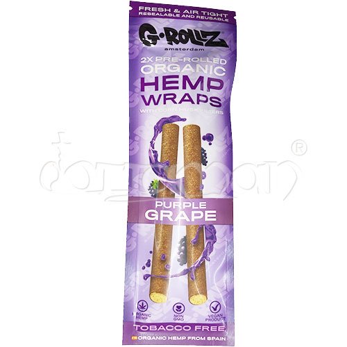 G-Rollz Hemp Wrap | Aromatisierte Blunts | Purple Grape | 2 Stk.
