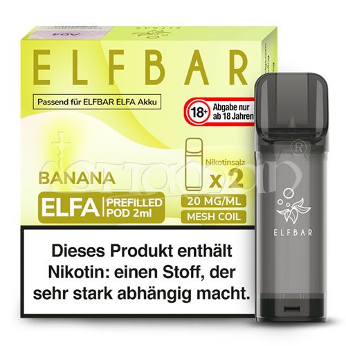 Banana | Elfa Pods | Elfbar | 20mg/ml | 2 Stk.