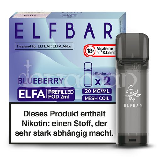Blueberry | Elfa Pods | Elf Bar | 20mg/ml | 2 Stk.