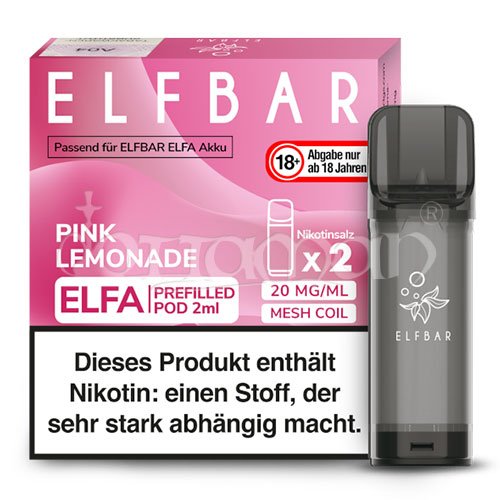 Pink Lemonade | Elfa Pods | Elf Bar | 20mg/ml | 2 Stk.
