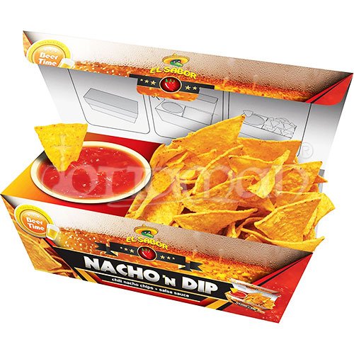 El Sabor | Nacho & Dip | Chilli Nacho Chips + Salsa Dip | Chips | 175g