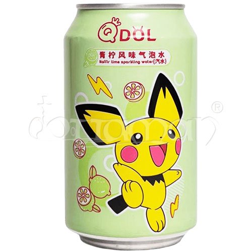 Qdol | Pokemon Pichu Kaifer Lime Flavour Sparkling Water | Getränk | 330ml