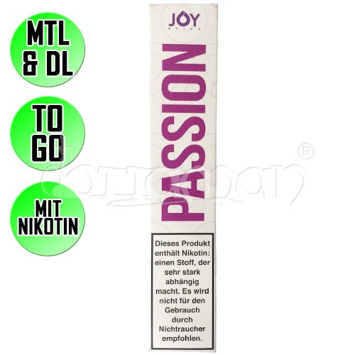 Passion | Joy Stick 600 | Nikotin 20mg/ml | Einweg E-Zigarette / E-Shisha | 600 Züge