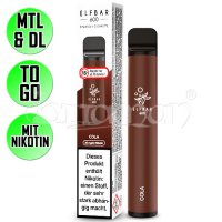 Cola | Elfbar 600 | Nikotin 20mg/ml | Einweg E-Zigarette...