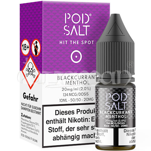 Blackcurrant Menthol | Pod Salt Core | Nikotin 20mg/ml | Liquid | 10ml