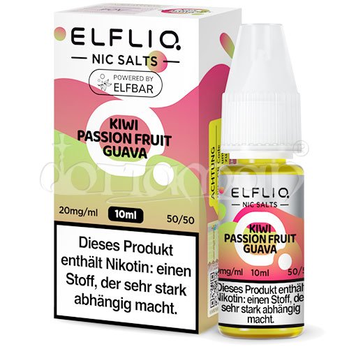 Kiwi Passion Fruit Guava | Elfliq by Elfbar | Nikotin 10mg/ml | Liquid | 10ml