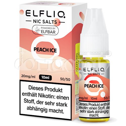 Peach Ice | Elfliq by Elfbar | Nikotin 10mg/ml | Liquid | 10ml