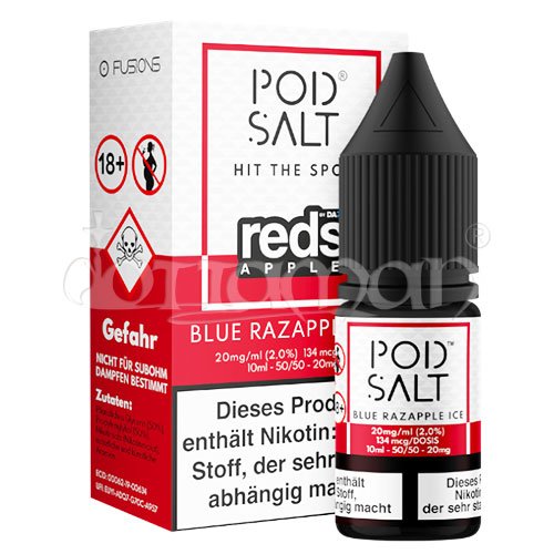 Blue Razapple Ice | Pod Salt Fusion | Nikotin 11mg/ml | Liquid | 10ml
