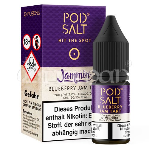 Blueberry Jam Tart | Pod Salt Fusion | Nikotin 11mg/ml | Liquid | 10ml
