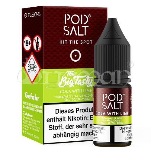 Cola with Lime | Pod Salt Fusion | Nikotin 11mg/ml | Liquid | 10ml