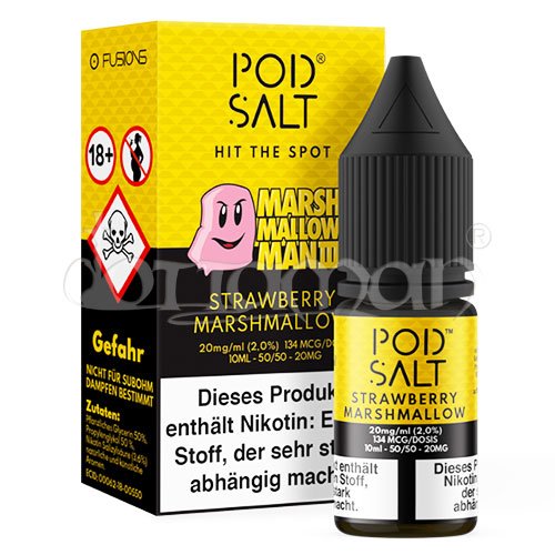 Strawberry Marshmallow | Pod Salt Fusion | Nikotin 11mg/ml | Liquid | 10ml