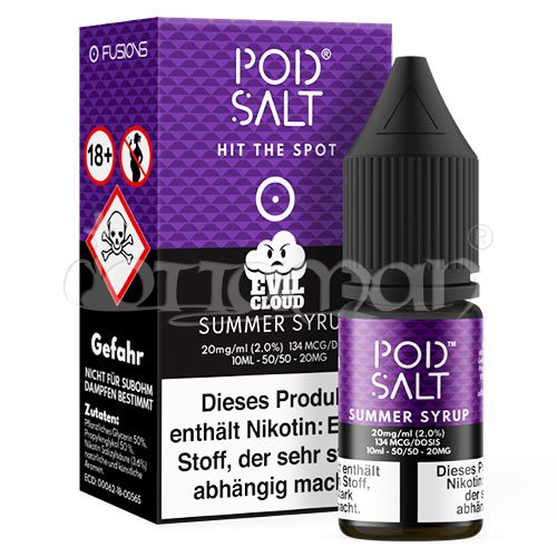 Summer Syrup | Pod Salt Fusion | Nikotin 11mg/ml | Liquid | 10ml