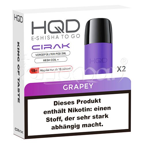 Grapey | Cirak Pod | HQD | 18mg/ml | 2 Stk.