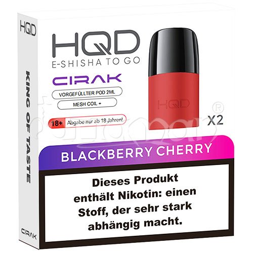 Blackberry Cherry | Cirak Pod | HQD | 18mg/ml | 2 Stk.