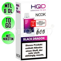 Black Dragon | HQD Nook | Nikotin 18mg/ml | Einweg...