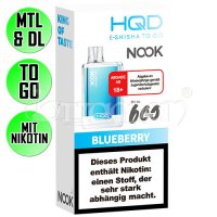 Blueberry | HQD Nook | Nikotin 18mg/ml | Einweg...