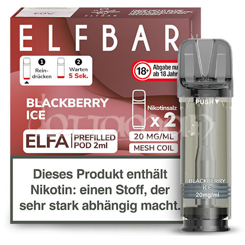 Blackberry Ice | Elfa Pods | Elfbar | 20mg/ml | 2 Stk.