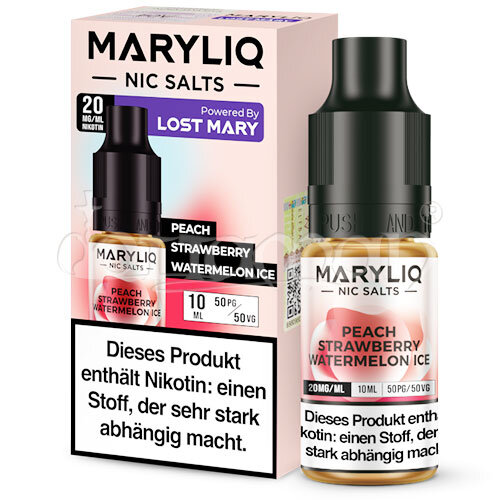 Peach Strawberry Watermelon Ice | Maryliq by Elfbar | Nikotin 20mg/ml | Liquid | 10ml