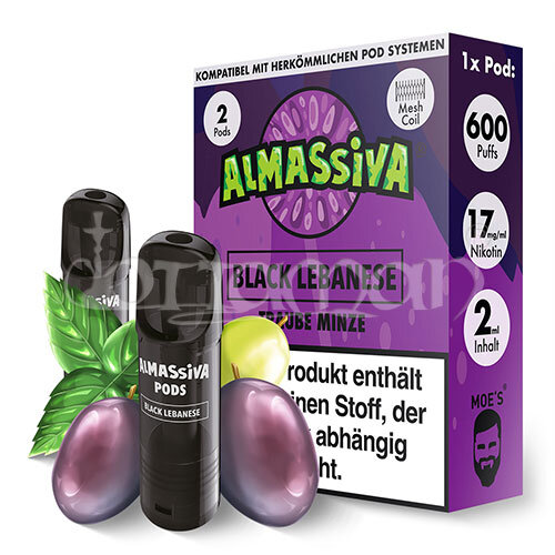 Black Lebanese | Al Massiva Pods | kompatibel mit Elfa Pods | 17mg/ml | 2 Stk.