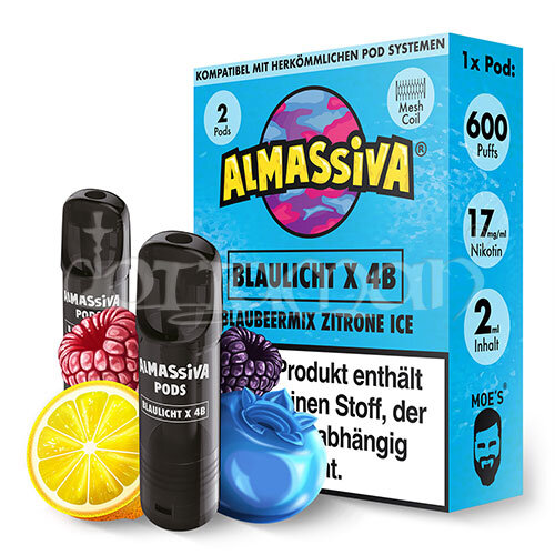 Blaulicht X 4B | Al Massiva Pods | kompatibel mit Elfa Pods | 17mg/ml | 2 Stk.