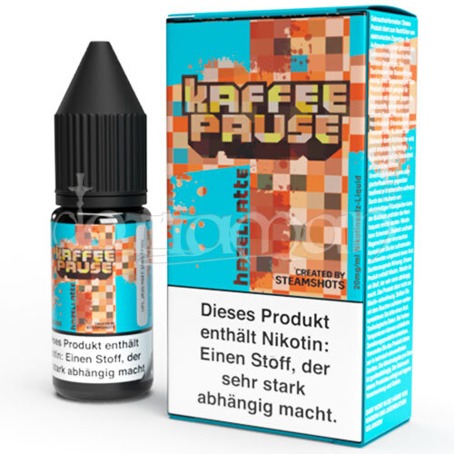 Hazellatte | Kaffepause by Steamshots | Nikotin 20mg/ml | Liquid | 10ml