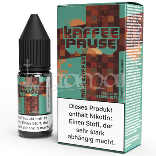 Milk & Coffee | Kaffepause by Steamshots | Nikotin 20mg/ml | Liquid | 10ml