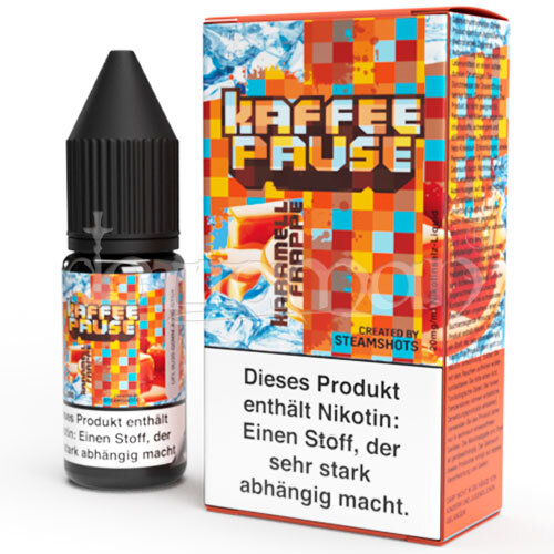 Karamell Frappe Ice | Kaffeepause by Steamshots | Nikotin 20mg/ml | Liquid | 10ml