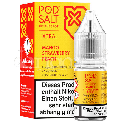 Mango Strawberry Peach | Pod Salt X | Nikotin 10mg/ml | Liquid | 10ml