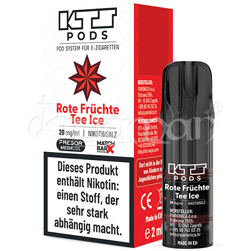 Rote Früchte Tee Ice | KTS Pod | KTS eLiquid | 20mg/ml | 1 Stk.