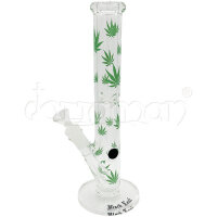 Glas Bong | Black Leaf | Leaves | Ice | 29,5cm