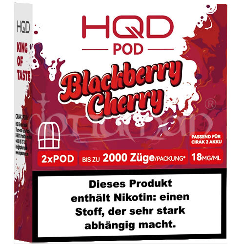 Blackberry Cherry | Cirak 2 Pod | HQD | 18mg/ml | 2 Stk.