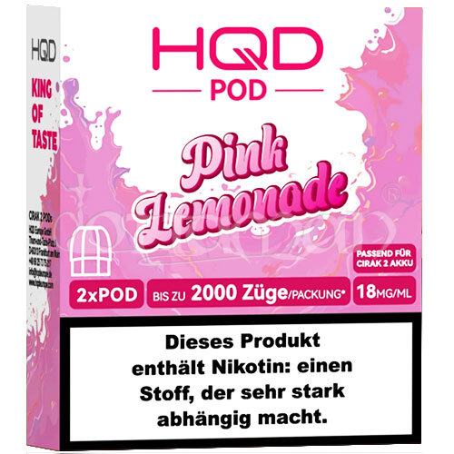 Pink Lemonade | Cirak 2 Pod | HQD | 18mg/ml | 2 Stk.
