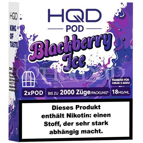 Blackberry Ice | Cirak 2 Pod | HQD | 18mg/ml | 2 Stk.