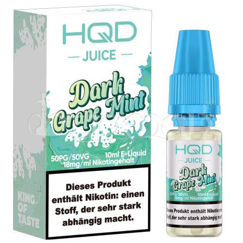 Dark Grape Mint | HQD Juice | Nikotin 18mg/ml | Liquid | 10ml