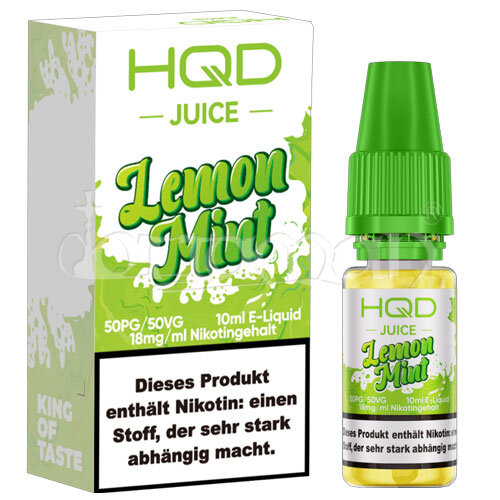 Lemon Mint | HQD Juice | Nikotin 18mg/ml | Liquid | 10ml