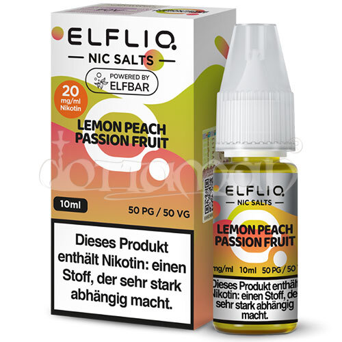 Lemon Peach Passion Fruit | Elfliq by Elfbar | Nikotin 20mg/ml | Liquid | 10ml