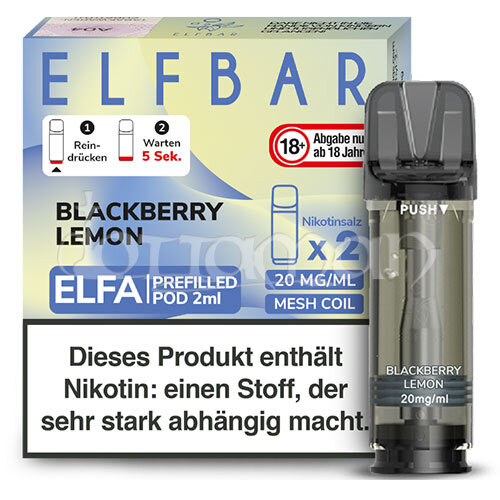 Blackberry Lemon | Elfa Pods | Elfbar | 20mg/ml | 2 Stk.