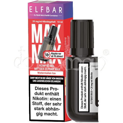 Watermelon Ice | Max Refill Container | Elfbar | Nikotin 20mg/ml | Liquid | 10ml