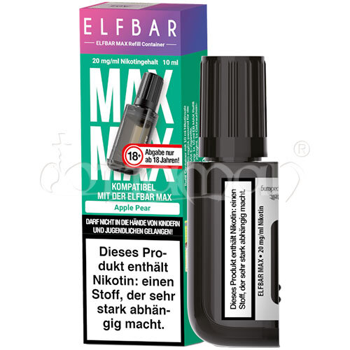 Apple Pear | Max Refill Container | Elfbar | Nikotin 20mg/ml | Liquid | 10ml