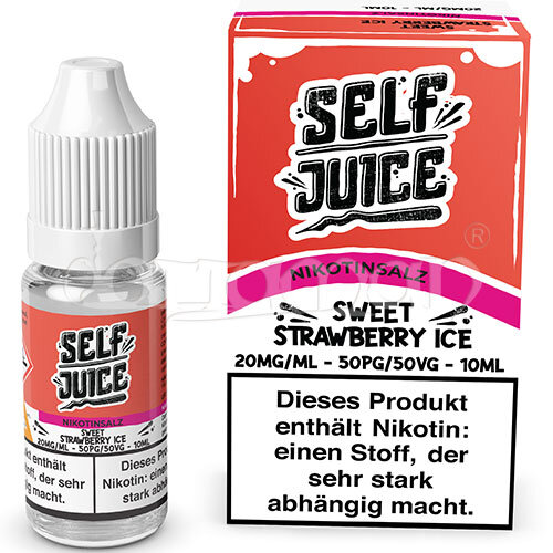 Sweet Strawberry Ice | Self Juice | Nikotin 10mg/ml | Liquid | 10ml