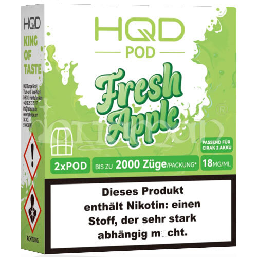 Fresh Apple | Cirak 2 Pod | HQD | 18mg/ml | 2 Stk.