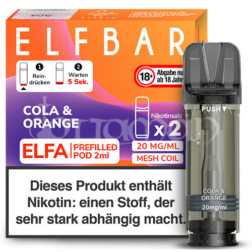 Cola & Orange | Elfa Pods | Elfbar | 20mg/ml | 2 Stk.