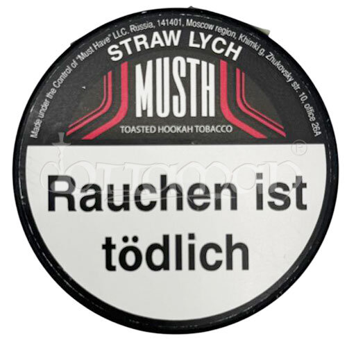 Straw Lych | Must H | 25g Shisha Tabak