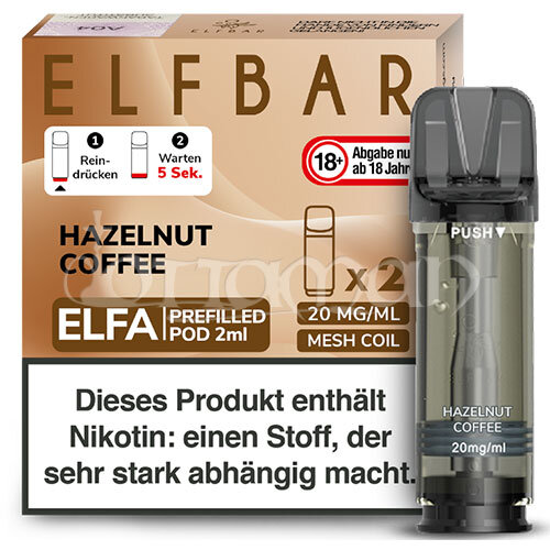 Hazelnut Coffee | Elfa Pods | Elfbar | 20mg/ml | 2 Stk.