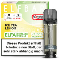 Ice Tea Lemon | Elfa Pods | Elfbar | 20mg/ml | 2 Stk.