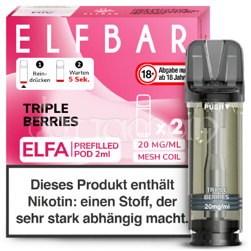 Triple Berries | Elfa Pods | Elfbar | 20mg/ml | 2 Stk.
